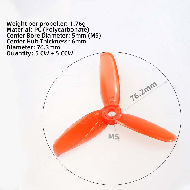 3050 3-Zoll-Propeller, 5CW 5CC – Fpv Drone Motor Bewertung und Preis